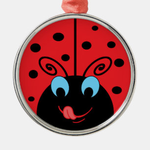 Ladybug Metal Ornament
