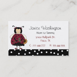 Ladybug Mommy Card