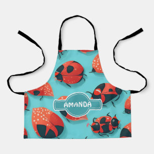 Ladybug Mosaic Colourful Personalized Pattern Apron