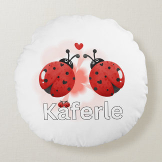 Ladybug Mug Round Pillow