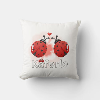 Ladybug Mug Throw Pillow