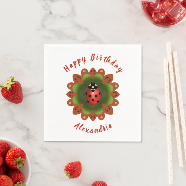 Ladybug Napkin (Insitu)