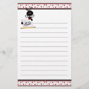Ladybug Note for Parent Stationery