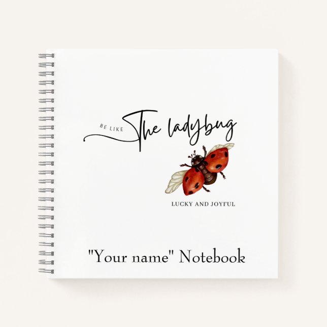 Ladybug Notebook (Front)