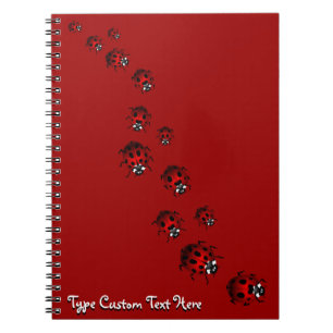 Ladybug Notebook Custom Ladybug Journal Book Gifts