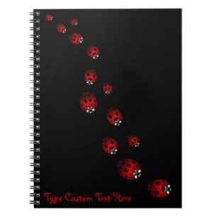 Ladybug Notebook Custom Ladybug Journal Book Gifts