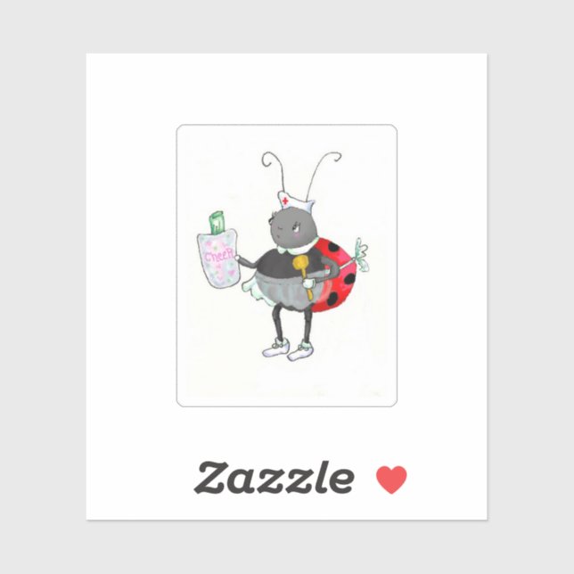 Ladybug Nurse Sticker (Sheet)