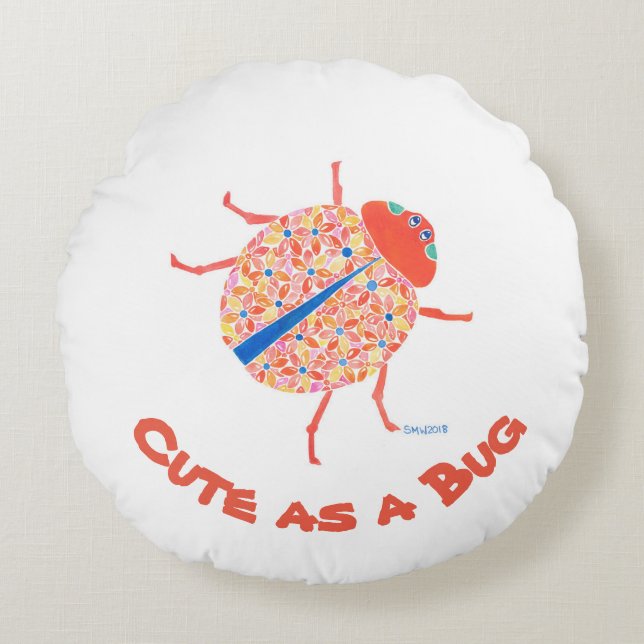 Ladybug Nursery Pillow (Front)