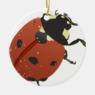 LadyBug Office Home  Personalize Destiny Destiny'S Ceramic Ornament