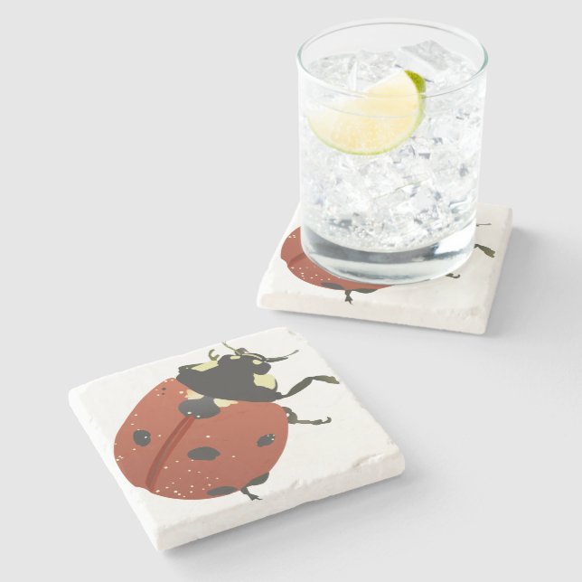 LadyBug Office Home  Personalize Destiny Destiny'S Stone Coaster (Side)