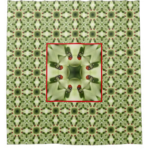 Ladybug On Dogwood Abstract Nature Art