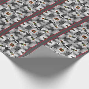 Ladybug On Dogwood Flower Nature Personalized   Wrapping Paper