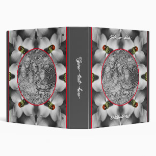Ladybug On Dogwood Personalized Add Your Photo Binder