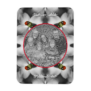 Ladybug On Dogwood Personalized Add Your Photo Magnet