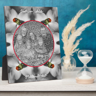 Ladybug On Dogwood Personalized Add Your Photo Plaque