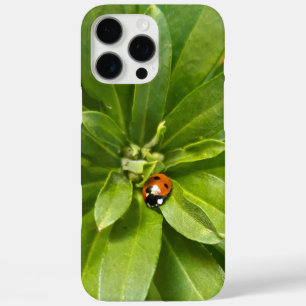 Ladybug on Flowers iPhone 16 Pro Max Case