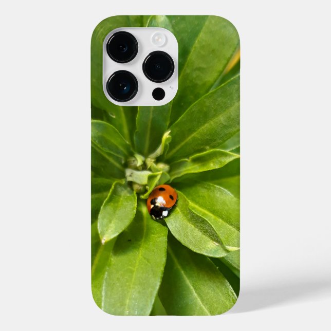 Ladybug on Flowers Case-Mate iPhone Case (Back)