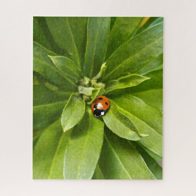 Ladybug on Flowers Jigsaw Puzzle (Vertical)