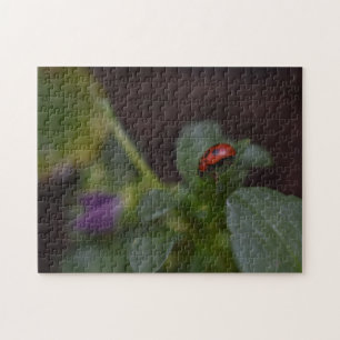Ladybug on Flowers Jigsaw Puzzle