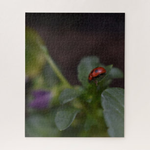 Ladybug on Flowers Jigsaw Puzzle