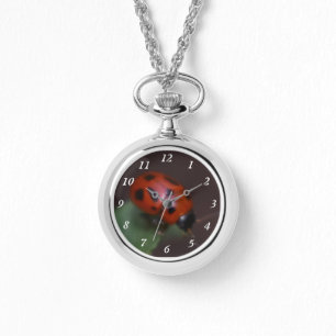 Ladybug on Flowers Watch