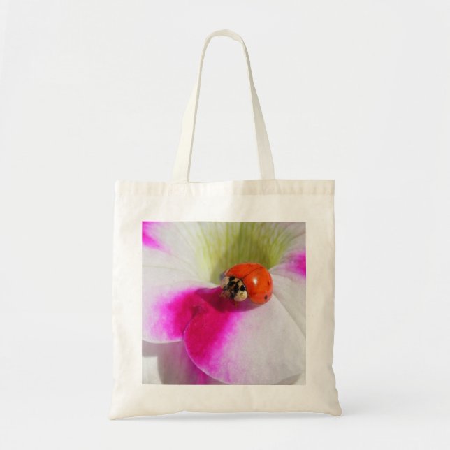 Ladybug on the petunia - Bag (Front)
