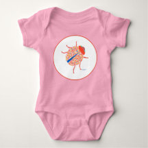 Ladybug One-Piece Baby Bodysuit