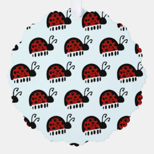 LadyBug Ornament Card