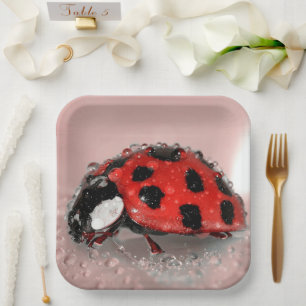 Ladybug Paper Plate