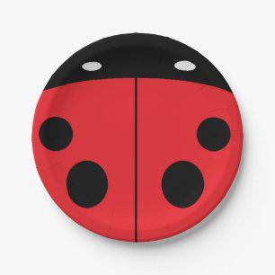 Ladybug  paper plate