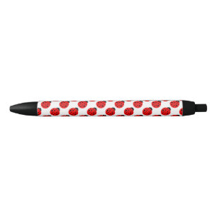 Ladybug Pattern Black Ink Pen