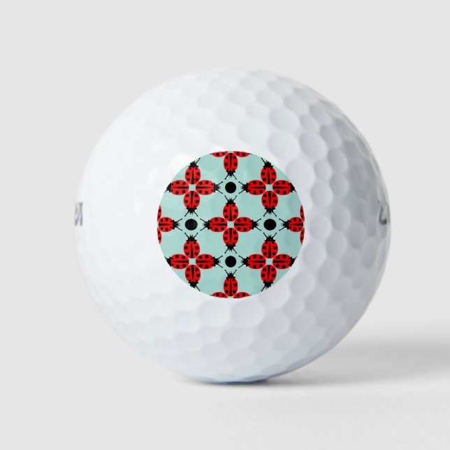 Ladybug Pattern Golf Balls (Front)