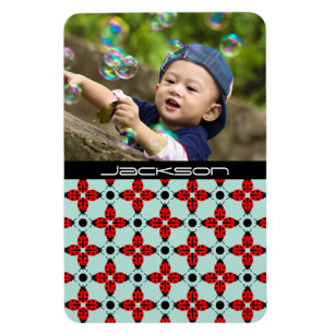 Ladybug Pattern Magnet