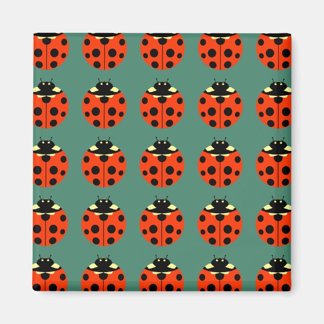 ladybug pattern magnet (Front)