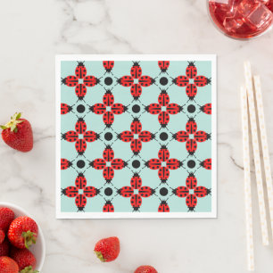 Ladybug Pattern Napkin