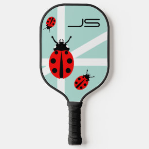 Ladybug Pattern Pickleball Paddle