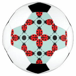 Ladybug Pattern Soccer Ball