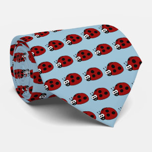 Ladybug Pattern Tie