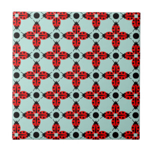 Ladybug Pattern Tile