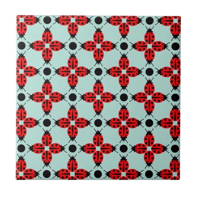 Ladybug Pattern Tile (Front)