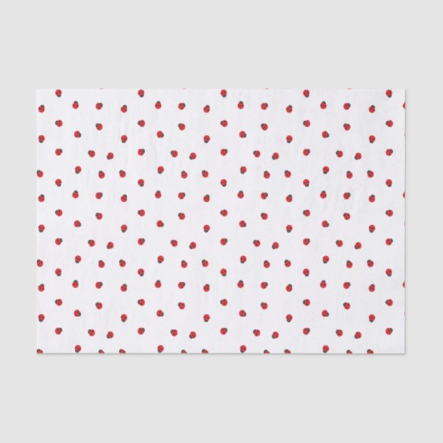 Ladybug Pattern Tissue Paper (Front)