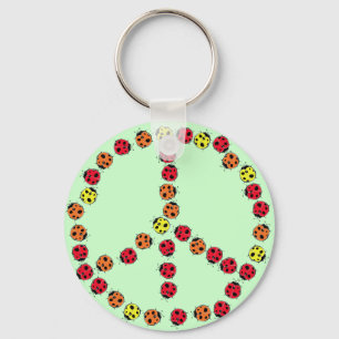 Ladybug Peace Keychain