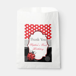 Ladybug Personalized Birthday Favour Bag