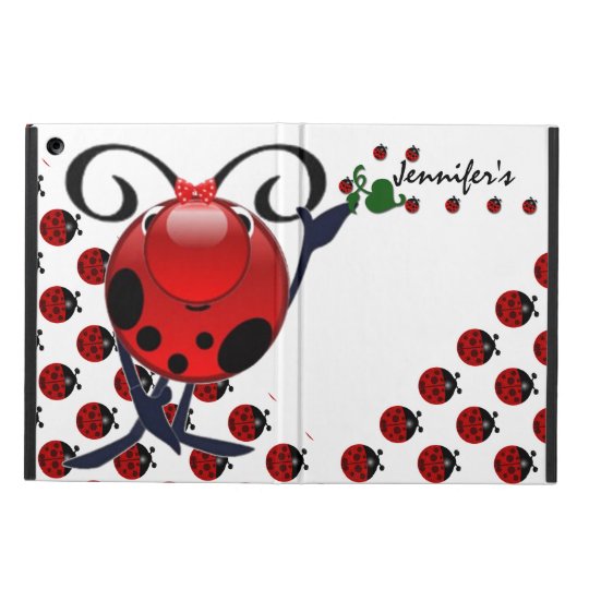 Ladybug personalized iPad air case
