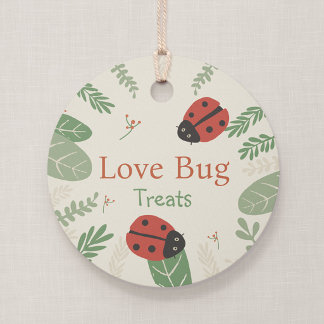 Ladybug Personalized Love Bug Treats Birthday Favour Tags