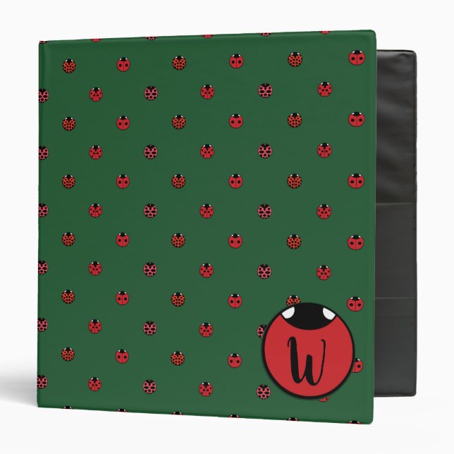 Ladybug Polka Dots Binder (Front/Inside)