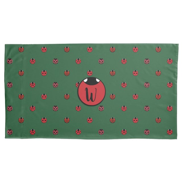 Ladybug Polka Dots Pillow Case (Front)