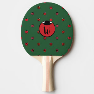 Ladybug Polka Dots Ping Pong Paddle