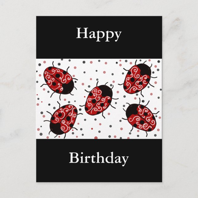 Ladybug Postcard (Front)