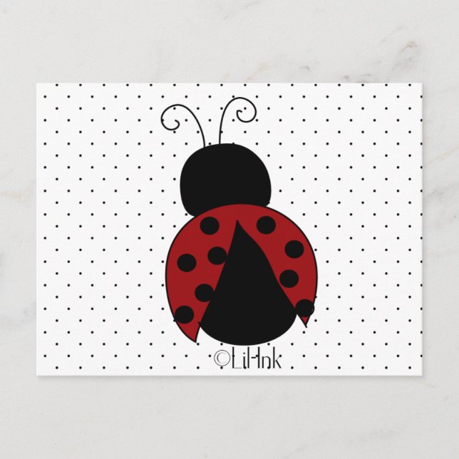 Ladybug Postcard (Front)